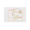 Better Office Products Thank You Cards & Envelopes, Gold Metallic Foil, Thanks a Million!, All Occasions, 36PK 64529 - alternate 1